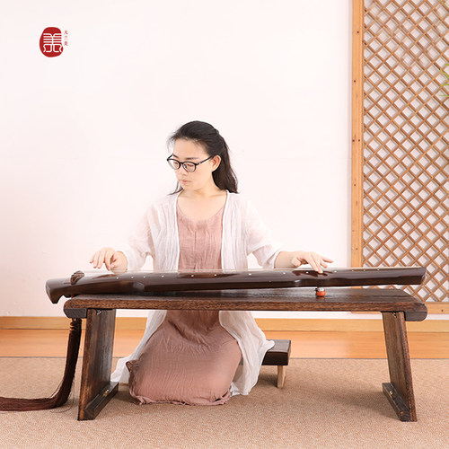 古琴桌凳专业共鸣桐木古筝琴桌实木中式仿古桌禅意书法桌国学桌