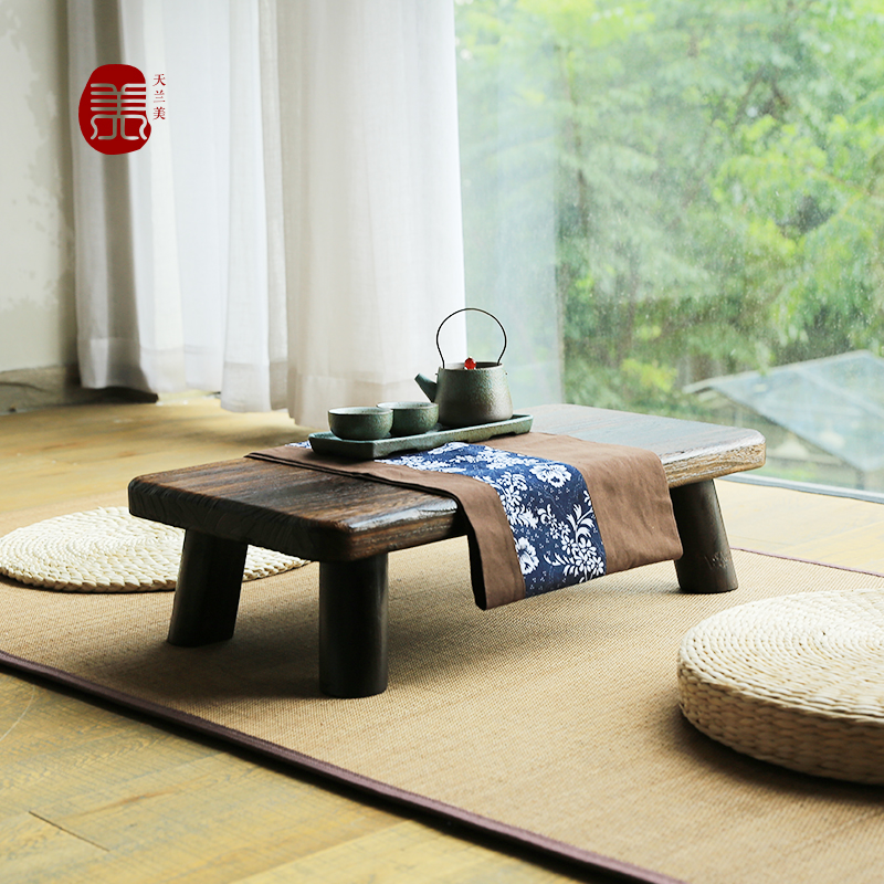 实木家用飘窗坐地简约茶台炕桌