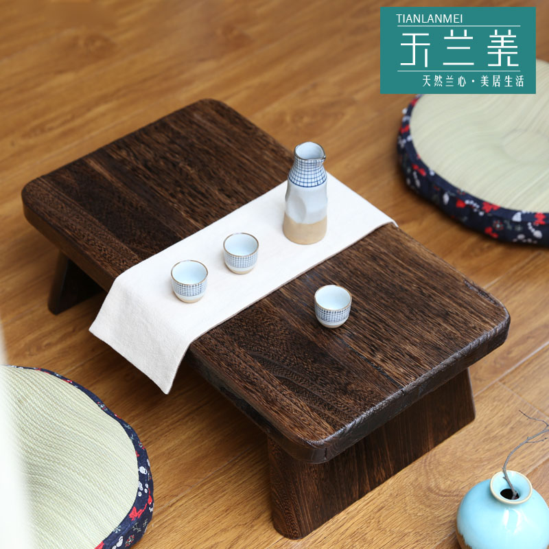 天兰美实木炕桌炕几八字飘窗矮