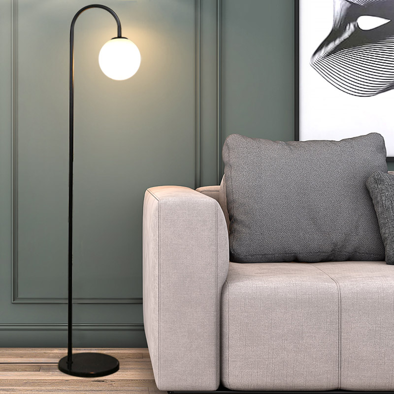 简约现代钩鱼ins轻奢床头落地灯