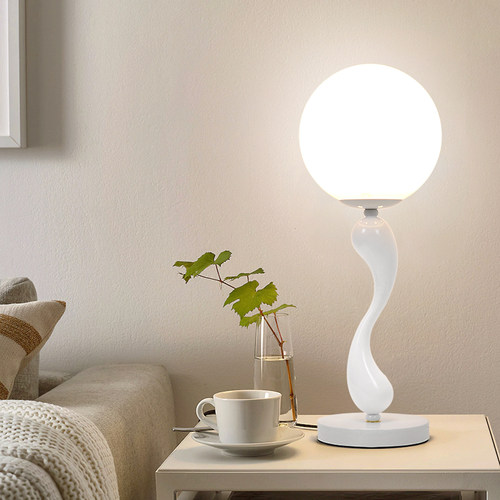 北欧风家用温馨浪漫玻璃床头台灯