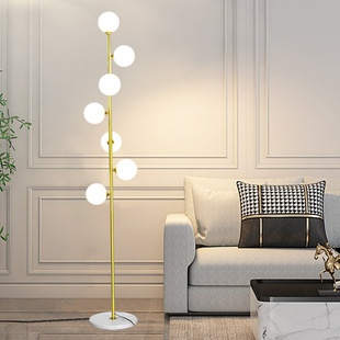 北欧客厅落地灯多头立式超亮轻奢遥控沙发现代简约设计感卧室台灯