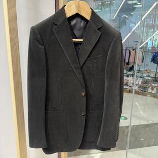 依文男士 西服吊牌价2680元 专柜款 高端商务意大利级纱线咖啡色秋款