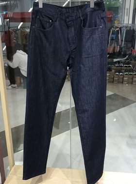 依文男士商务时尚舒适莫代尔秋款牛仔蓝色休闲牛仔裤吊牌价1380元