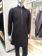 纯羊毛黑色大衣吊牌2980元 依文新款 立领修身 中长款 折扣男士 拉链式