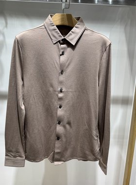 依文诺丁山男士商务特价莫代尔绵羊毛春秋冬款卡其色黑色开衫衬衫