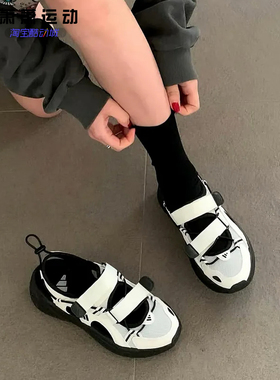 阿迪达斯OZWAVE男女波波玛丽珍凉鞋魔术贴休闲鞋JS4584/4576/4579