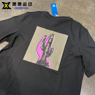 Adidas三叶草男子运动休闲纯棉短袖 圆领印花宽松透气T恤HI5275