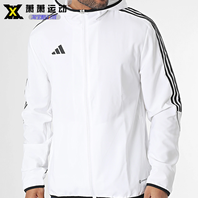 阿迪达斯运动休闲连帽跑步男子