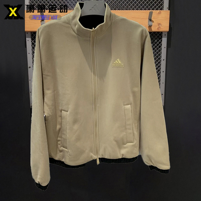 Adidas阿迪达斯男女灯芯绒加厚外套两面穿运动休闲夹克JI6656