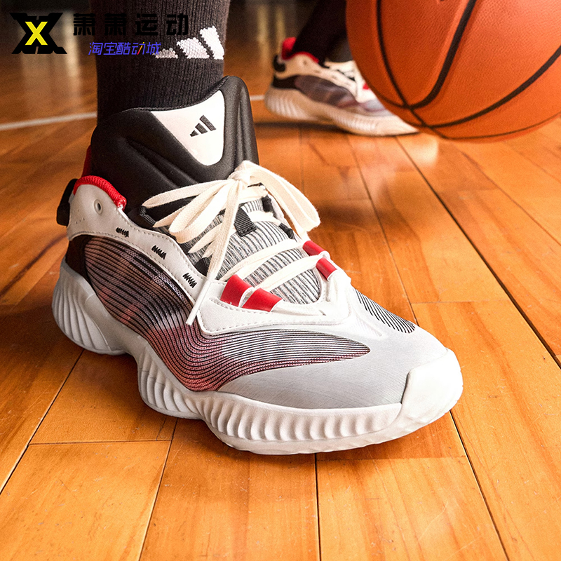 阿迪达斯漆皮男子实战篮球鞋