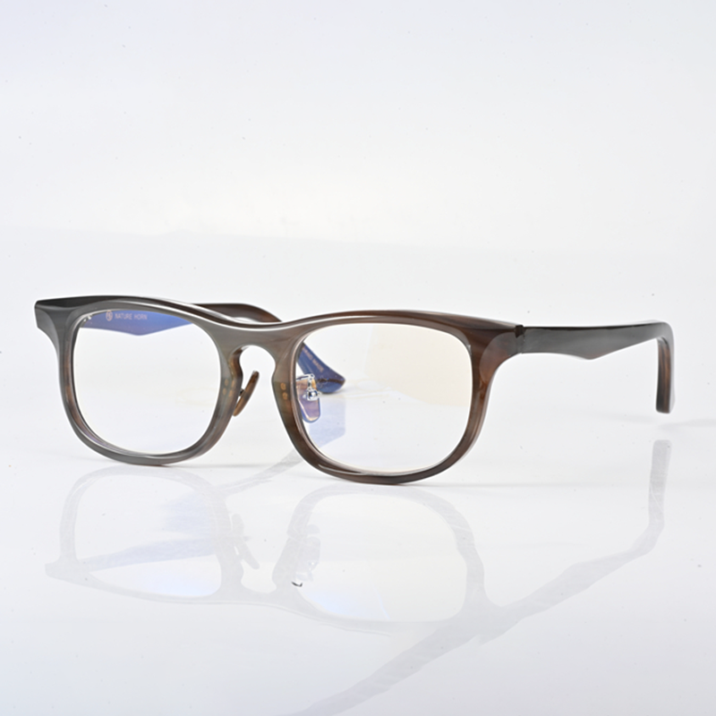 天然牛角框方框潮眼镜大脸近视眼镜架男配近视镜个性复古黑框1127