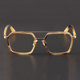 复古超轻方框手工眼镜牛角眼镜框架可配近视镜眼镜男女同款 6562