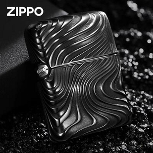 zippo打火机正品 金属3D打印幻化不息礼盒装 男防风煤油礼品 原装