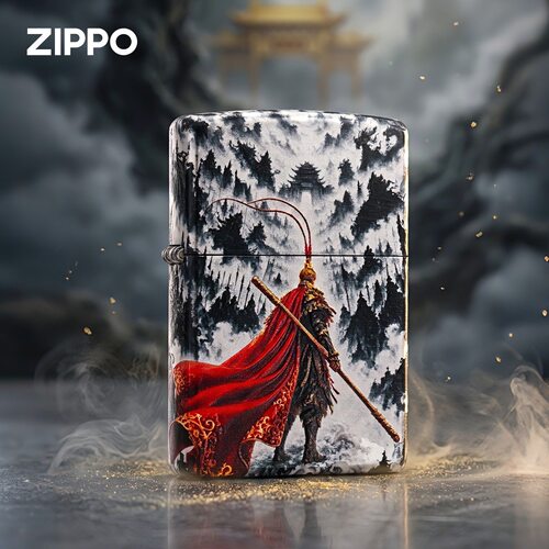 zippo打火机彩印堆叠水墨大圣