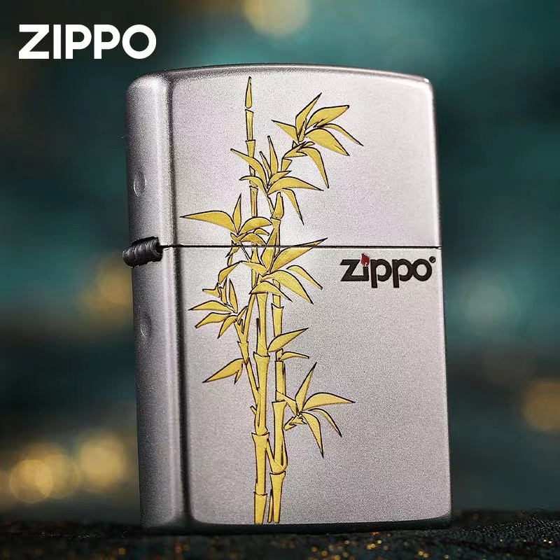 zippo打火机原装正品 磨砂深雕填漆节节高升 煤油机防风男士送礼