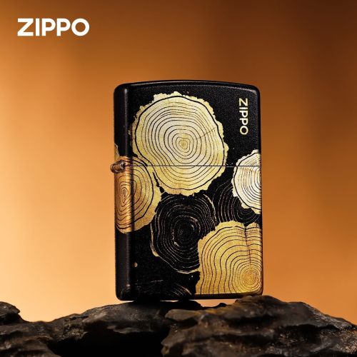 zippo打火机镀银彩印岁月金章
