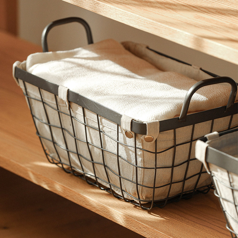 铁艺布袋编织收纳筐鸡蛋篓厨房蔬菜水果面包收纳篮零食杂物菜篮子,收纳整理,其他收纳篮,淘宝优惠券,粉丝福利购,淘宝优惠卷