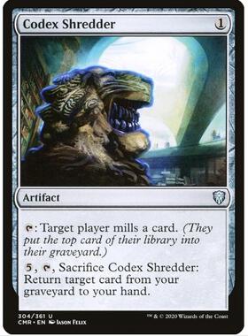 万智牌 指挥官传奇 CMR 银神 304 纸本搅碎器 Codex Shredder