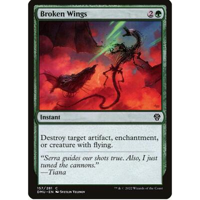 万智牌 MTG DMU 翅翼断裂 Broken Wings 绿铁157 英文闪