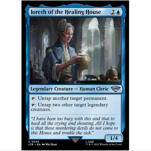 万智牌 MTG 魔戒 LTR 银 蓝 诊疗院的伊奥瑞丝