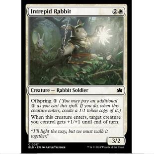 万智牌 MTG 无畏勇兔 BLB 斑隆洛 英文闪