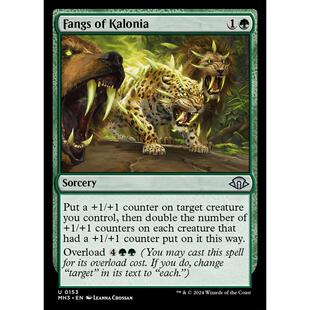 【】万智牌 卡隆尼亚利齿 简中/英文闪 摩登新篇 MH3