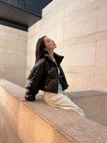 卡蔓诗小个子百搭立领羽绒服女