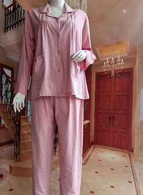 达尔丽睡衣春纯棉半袖春秋季情侣装男女秋冬长规款可外穿家居服套