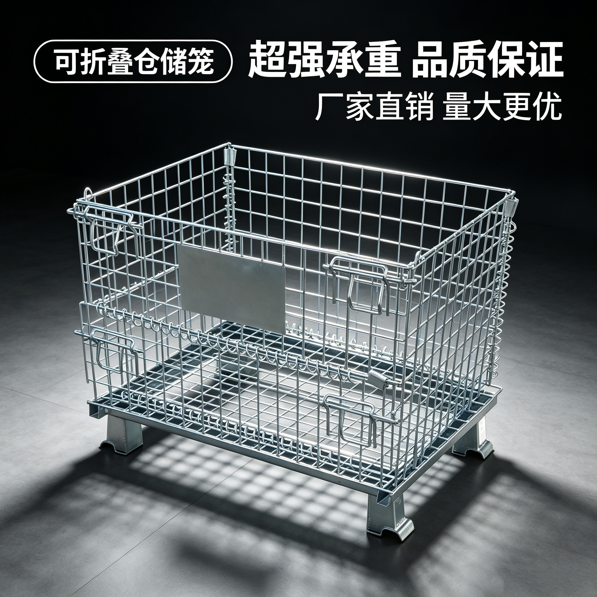 折叠仓储笼网格可加快递分拣