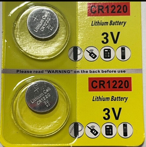 2粒 SC品质CR1220   性能 品质 纽扣电池lithium battery