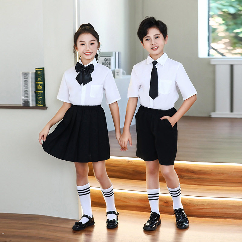 爱国诗歌朗诵服小学生班服男女儿童合照表演服表演套装学院风