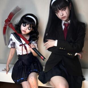川上富江！万圣节cos服装梦之女巫信徒制服jk成人女恐怖反差学生