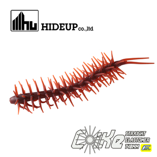 Hideup软虫Coike Straight Elastomer千足虫海参蜈蚣路亚软饵鲈鱼