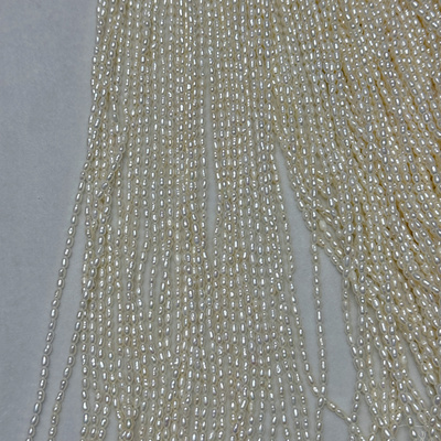 淡水珍珠项链小米粒珍珠2-2.5mm左右 流苏项链手链diy发簪串珠