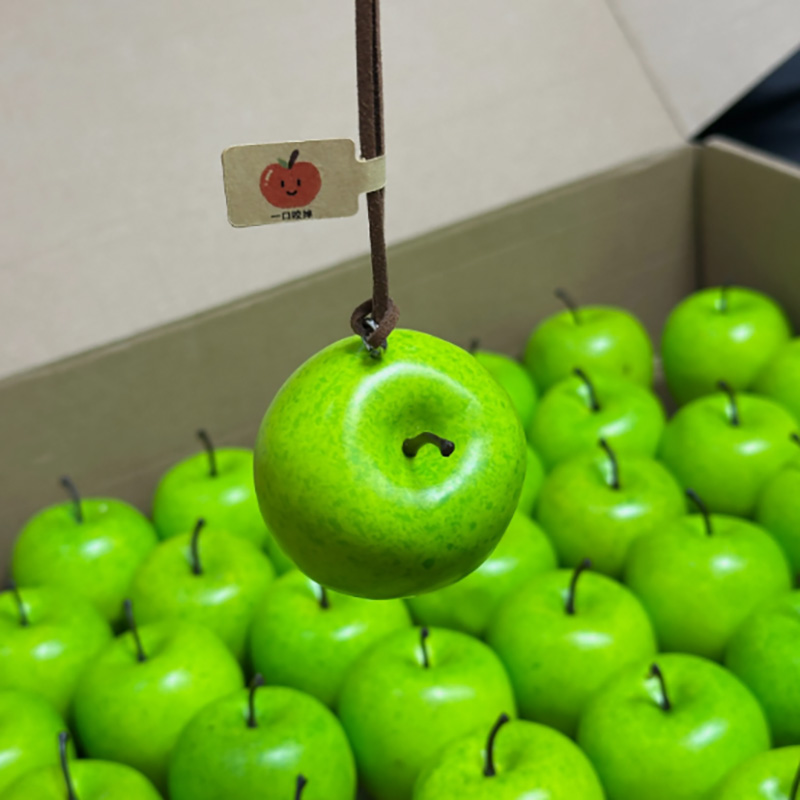 苹果汽车挂件车内饰品创意个性可爱装饰品车水果挂饰包包挂件车饰