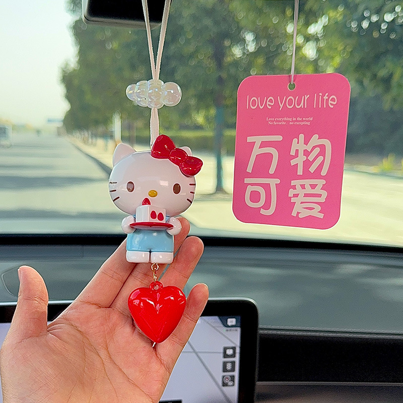 正版HelloKitty挂件凯蒂猫车挂高级送礼挂饰装饰送女生礼物车载