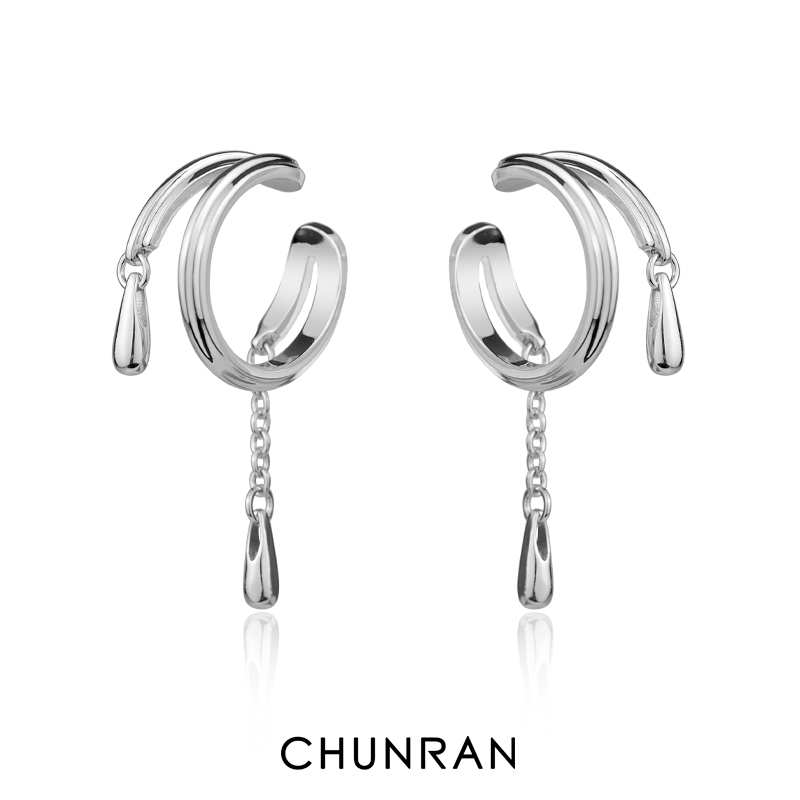 CHUNRAN疤痕系列泪滴耳夹