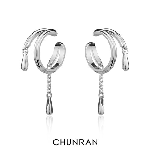 CHUNRAN疤痕系列泪滴耳夹