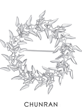 CHUNRAN群鸟系列燕子飞鸟胸针原创设计邓为同款气质925银精致礼物