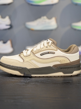 李宁001 BTC 3板鞋2025秋季新品男女同款复古经典休闲鞋AGCV281