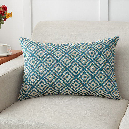 沙发腰枕北欧棉麻长方形靠枕定做