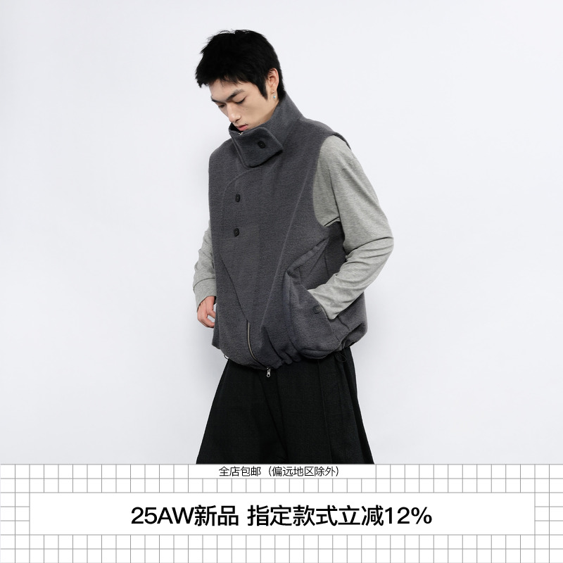 7440371牛仔底布厚实马甲