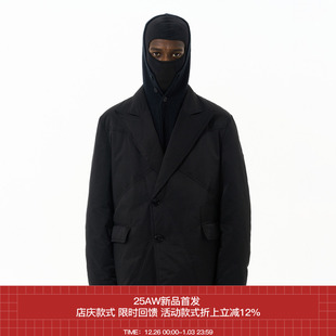 戗驳领放射结构羽绒西装 7440