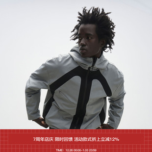 777组织 7440 SS24 双色拼接软壳连帽冲锋衣外套夹克