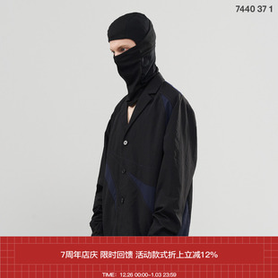 尼龙结构线双色西服西装 7440