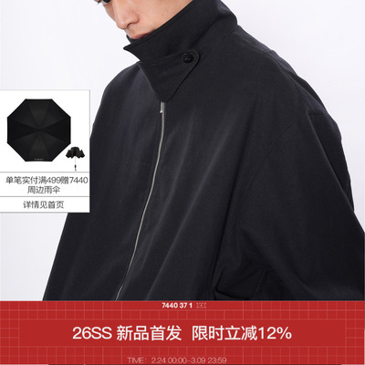 [雾叠骨] 7440 37 1 26SS 天丝棉麻空气飞片哈灵顿夹克