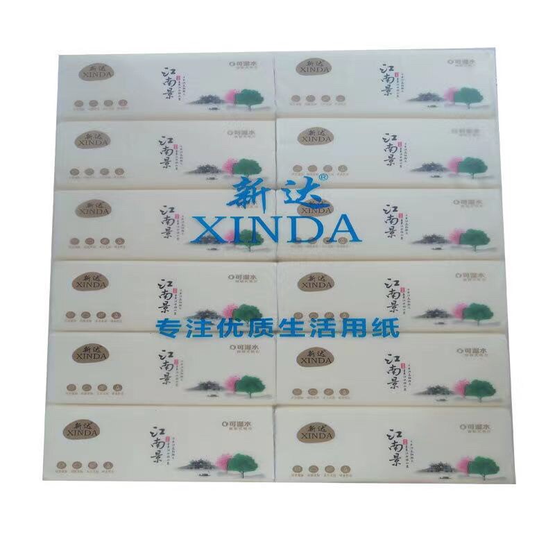 24包105抽4抽取式纸巾新达家用图片