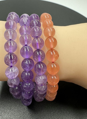 2025新款 夏日百搭女士天然时尚南红玛瑙保山冰红手串手链单圈