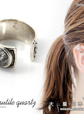 日本代购Good vibrations925银耳夹潮无耳洞做旧潮男女单只耳饰